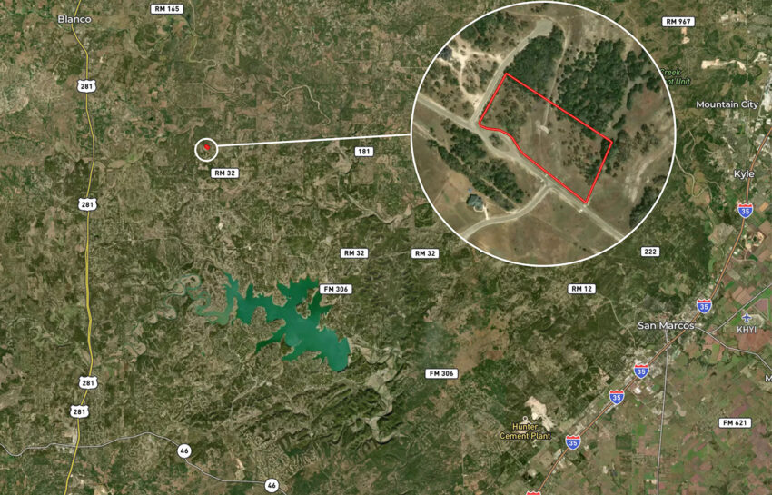 Windmill Ridge Ranchette 5 Acres For Sale in Blanco County Map Image